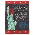 Recinto 29 x 42 in. Liberty & Justice for All Polyester Flag - Large RE3460609